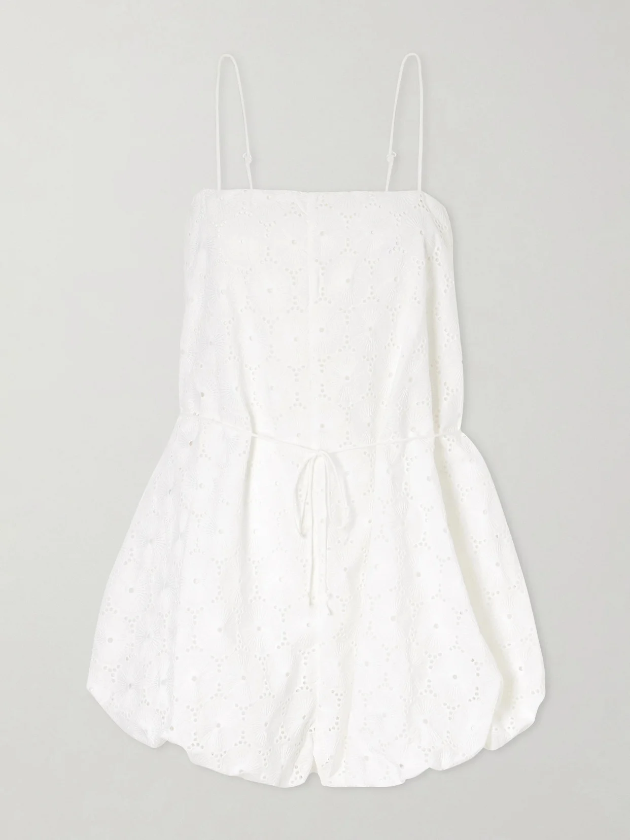 Rosella Belted Broderie Anglaise Playsuit - 1