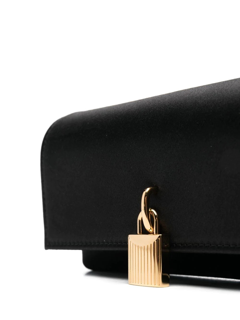 padlock-detail clutch bag - 4