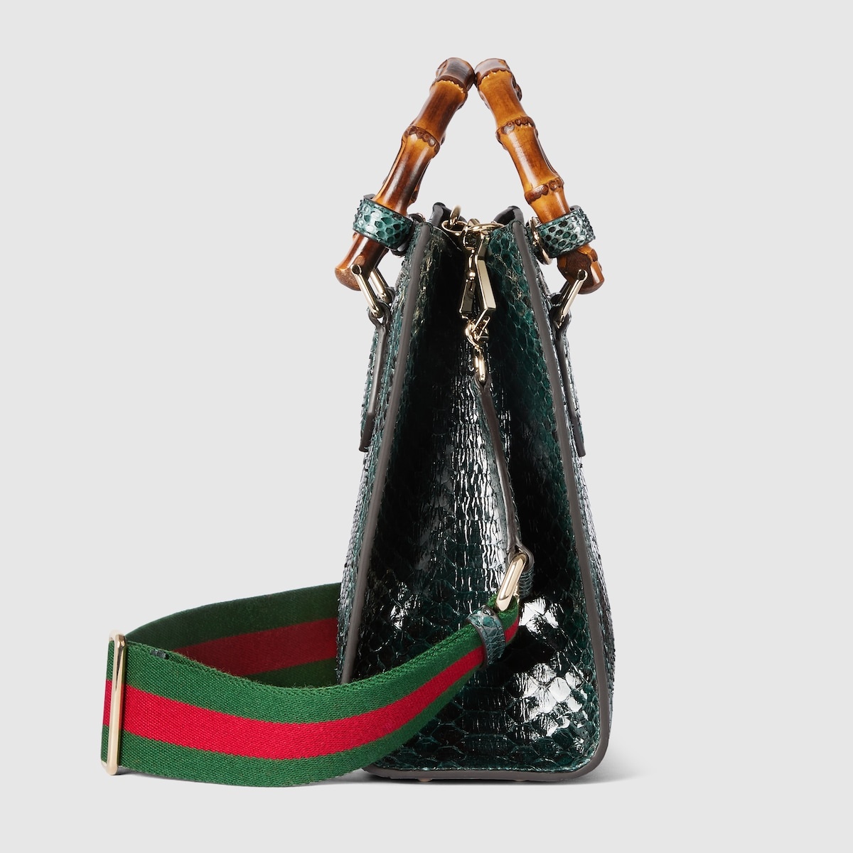 Gucci Diana small python tote bag - 10