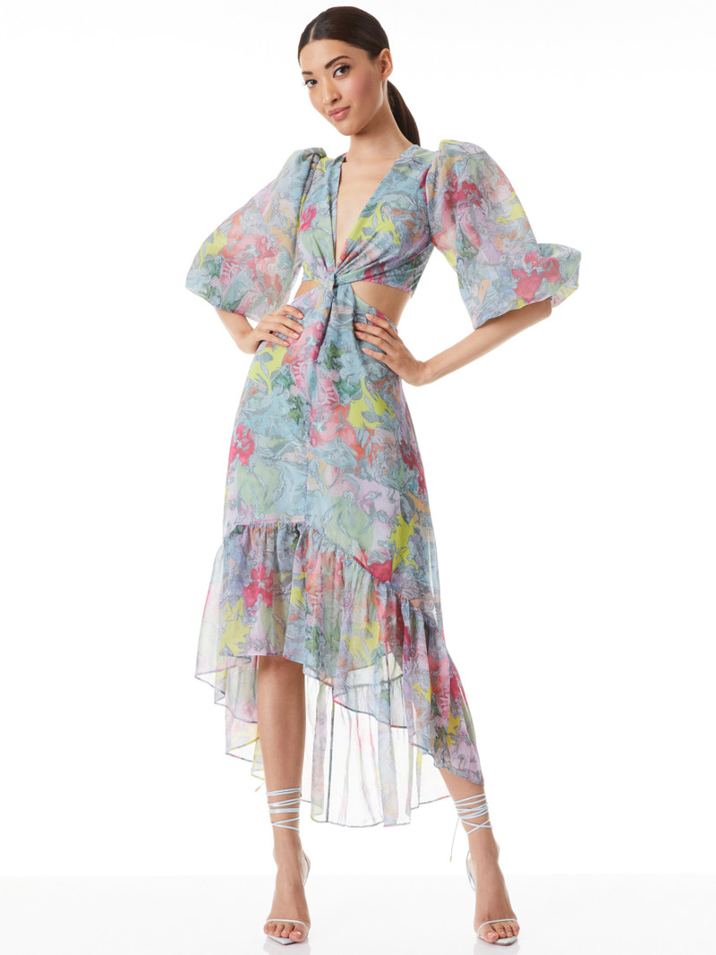 A+O X LOLA SCHNABEL KATIA TWIST FRONT MAXI DRESS 2