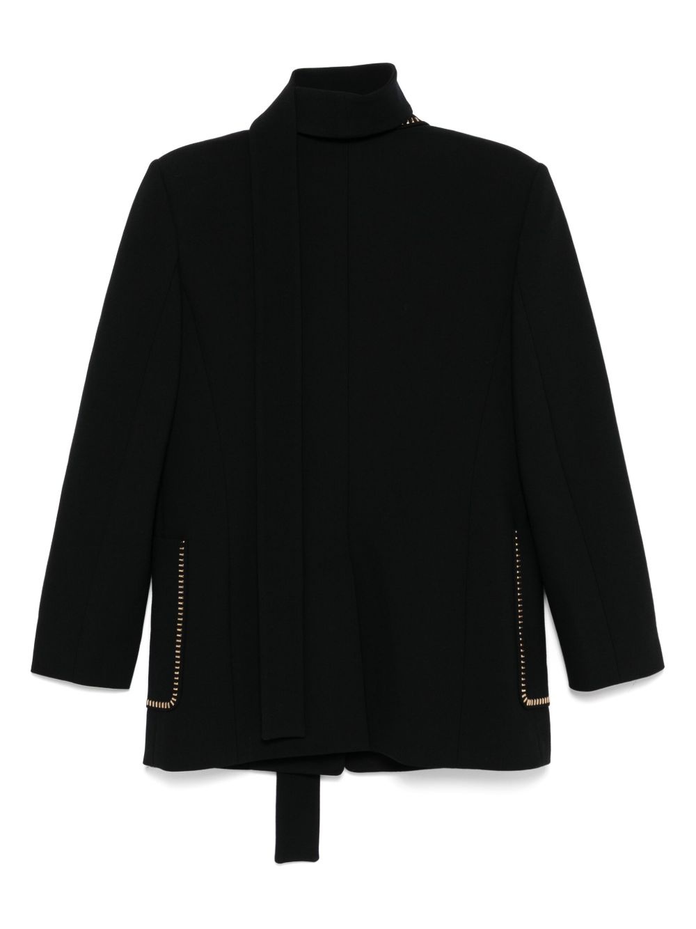 stud-embellished blazer - 2