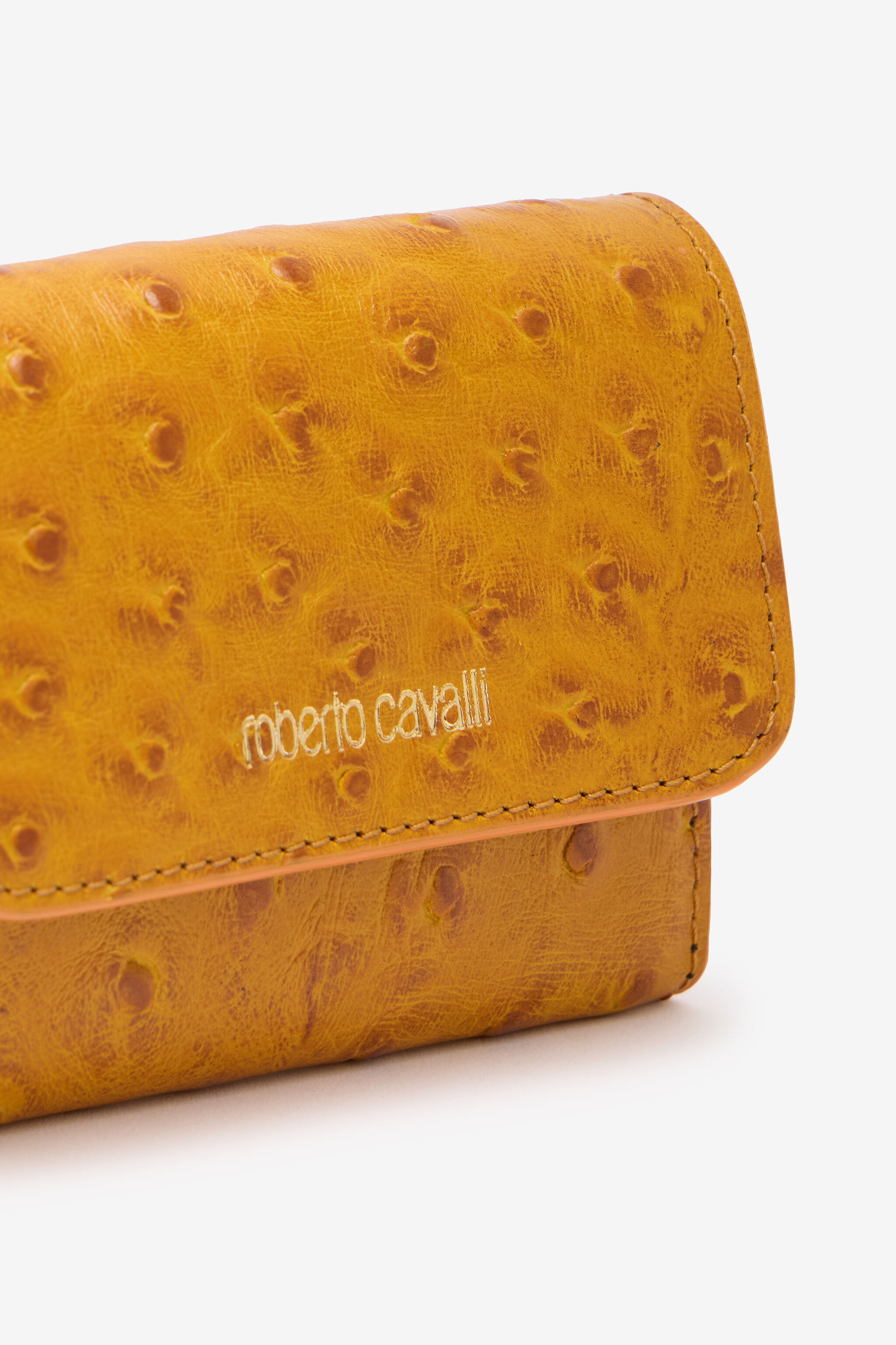 Ostrich-Effect Flap Card Holder - 3