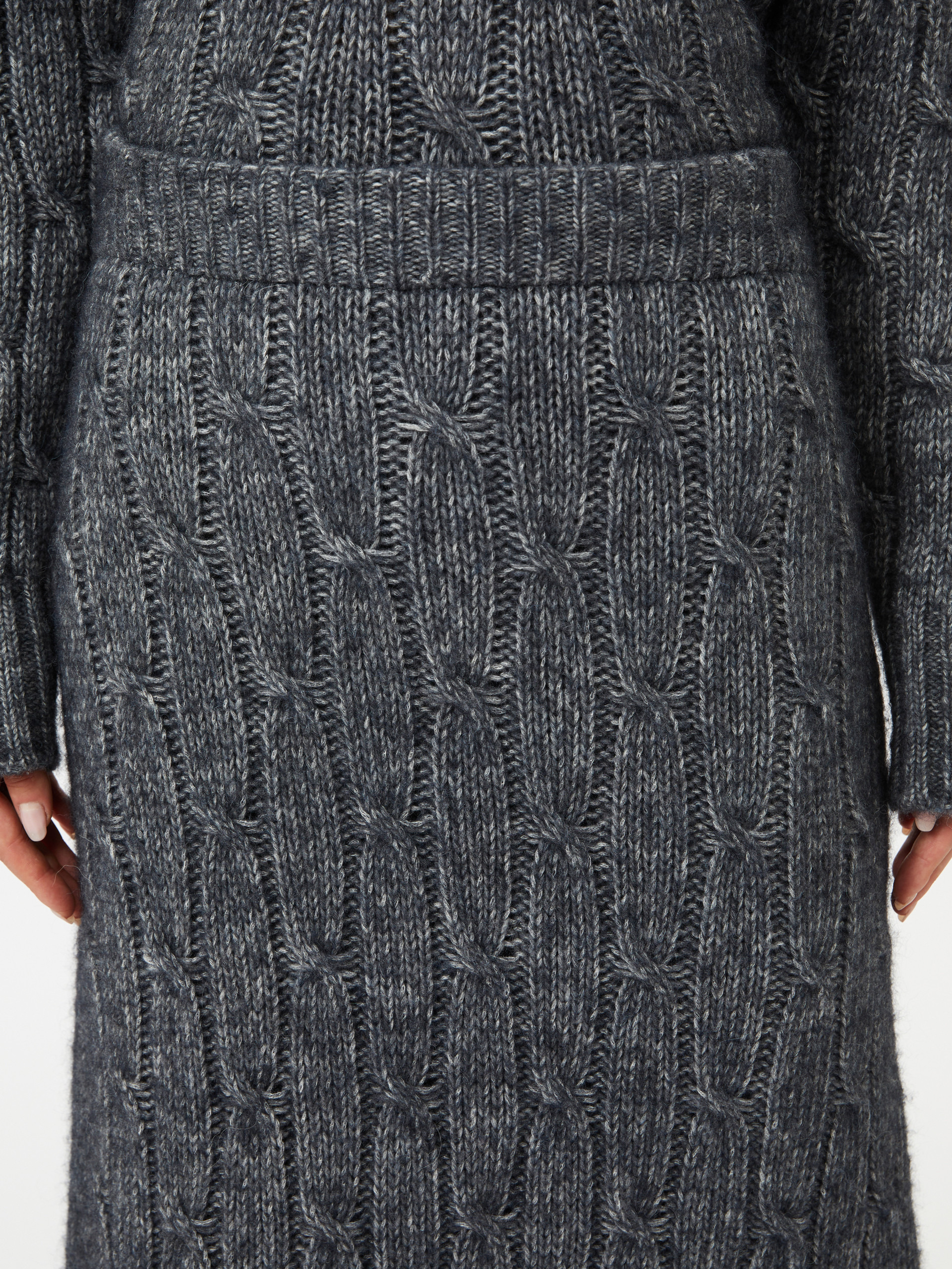 OTELLO Flared alpaca-blend skirt - 5