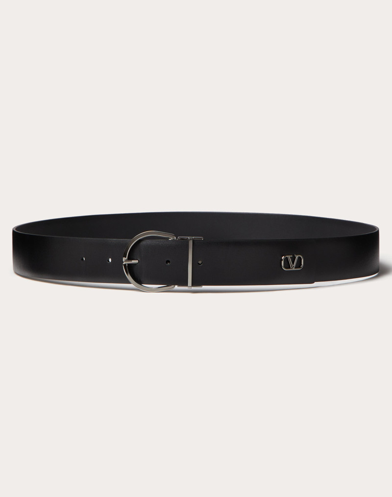 MINI VLOGO SIGNATURE CALFSKIN BELT 33MM / 1.3 IN. 1
