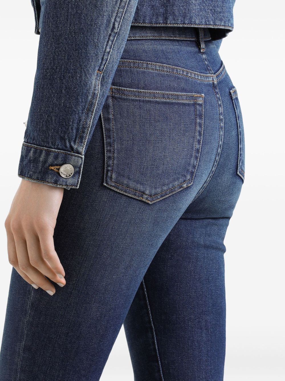bejeweled high-rise jeans - 4