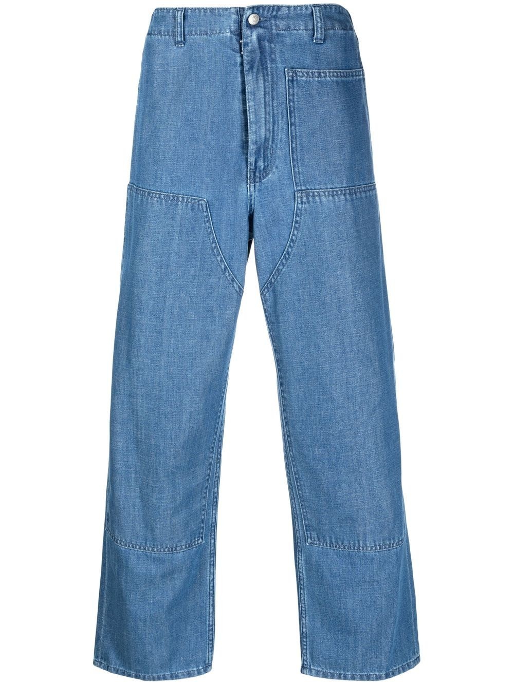straight-leg cut trousers - 1