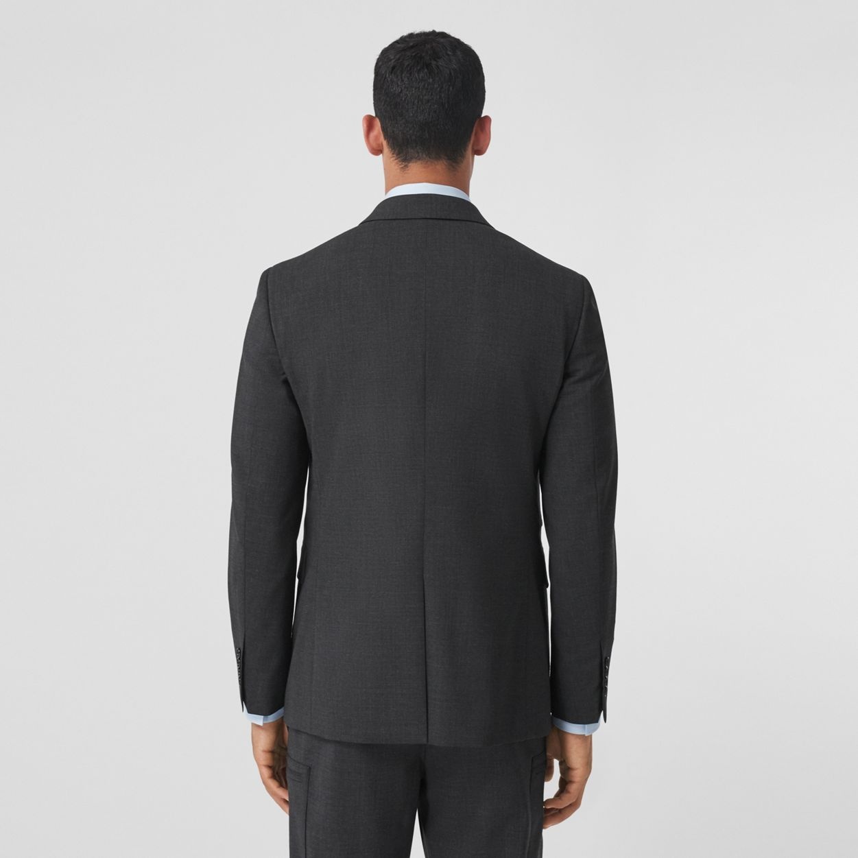 Pocket Detail Stretch Wool Tailored Jacket - 4