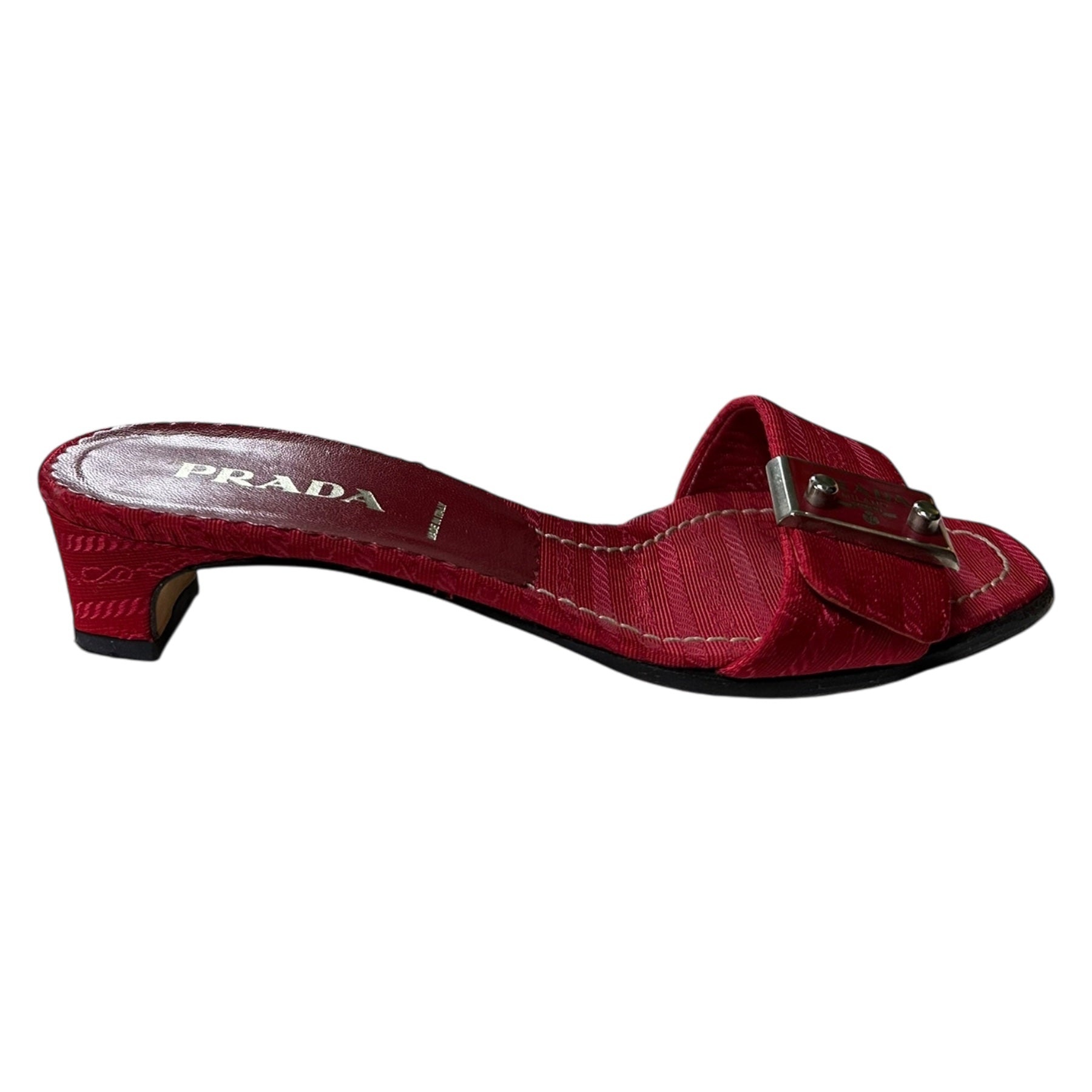 PRADA Nylon Logo Sandals - 4