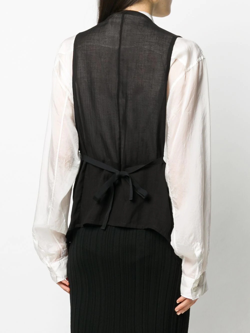 long tailored waistcoat  - 4