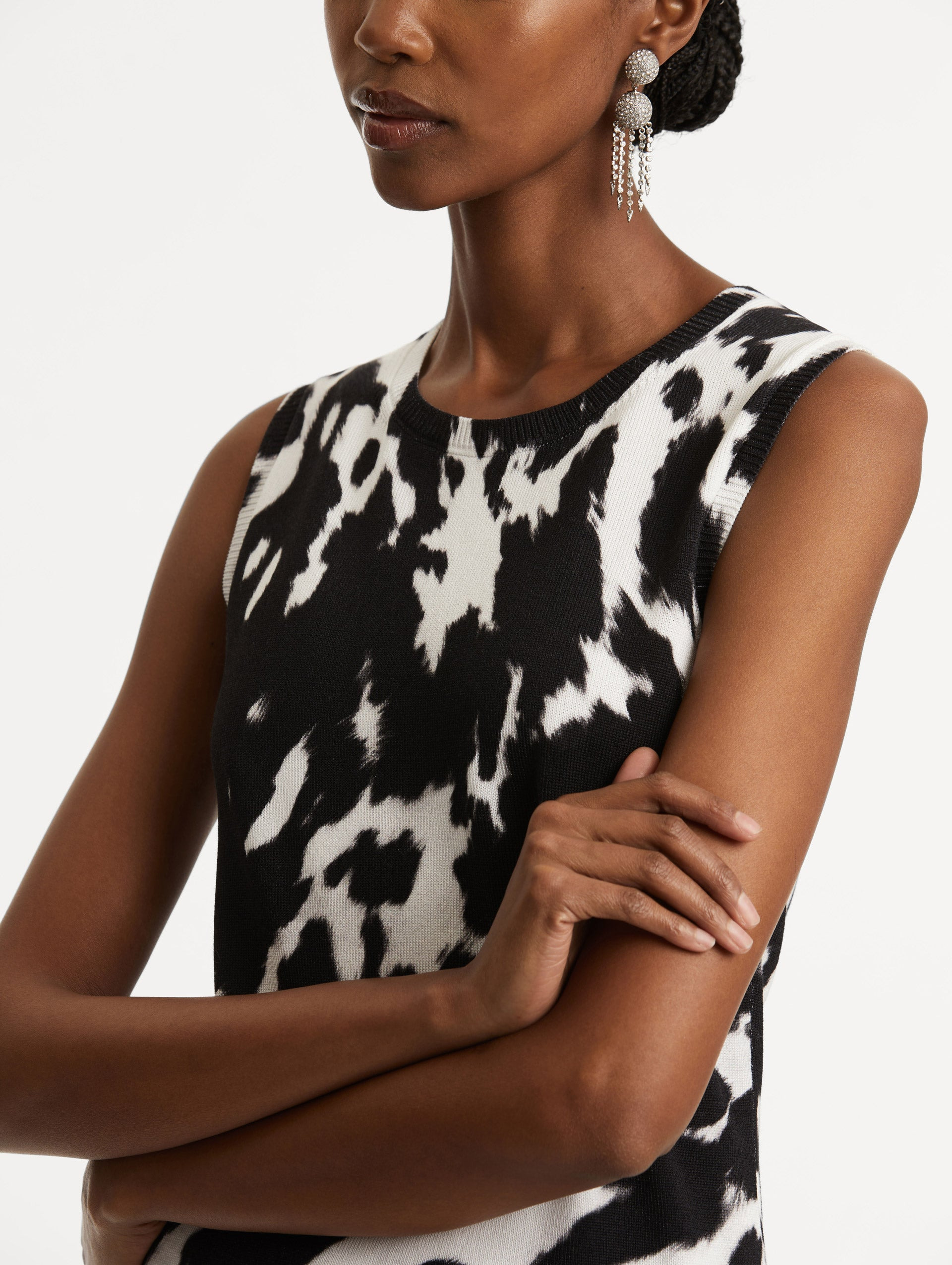 COWHIDE PRINTED TANK - 5