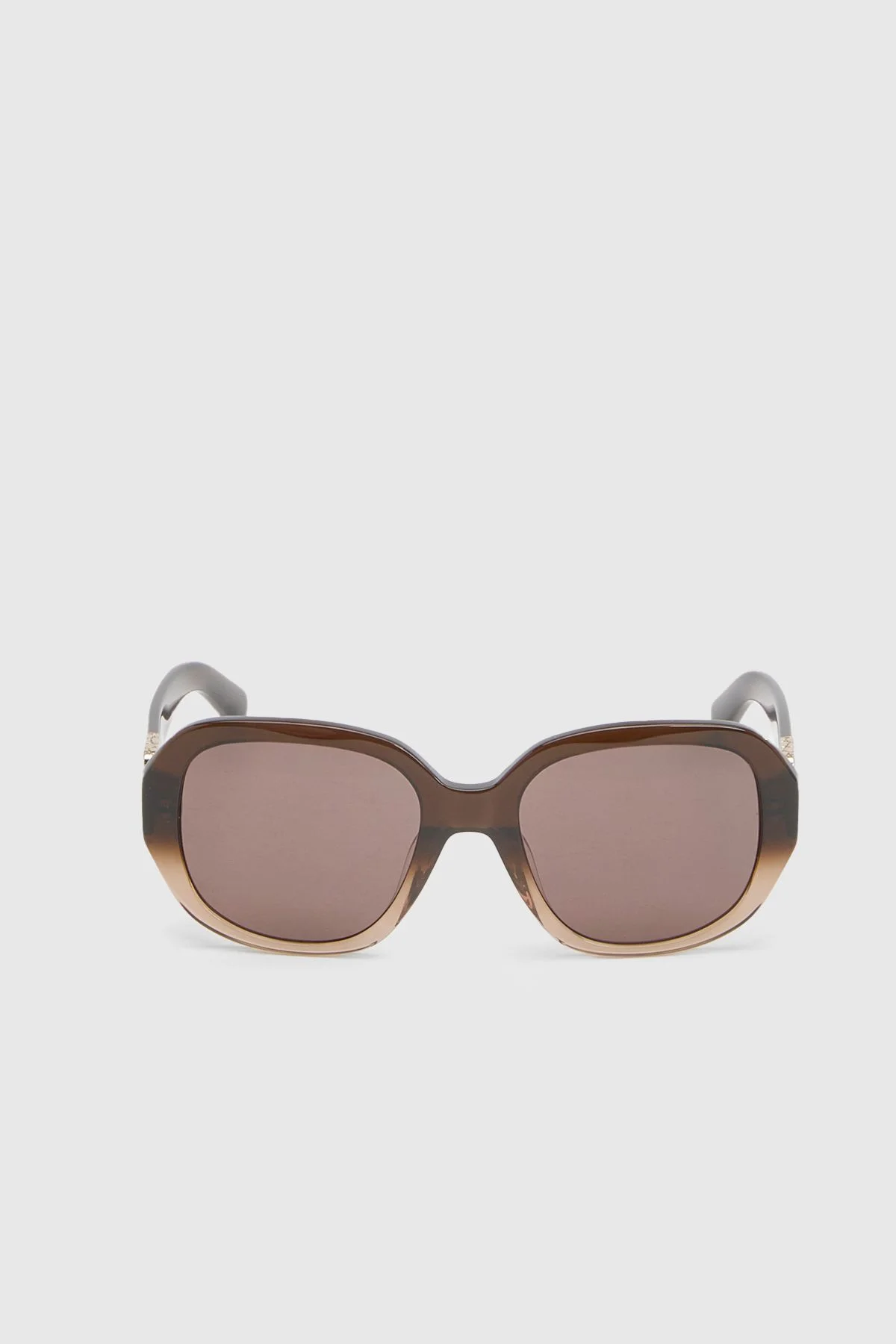 Rounded Buckle Detail Sunglasses - 1