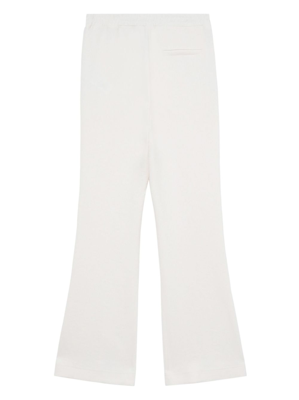 tech-jersey flared trousers - 6