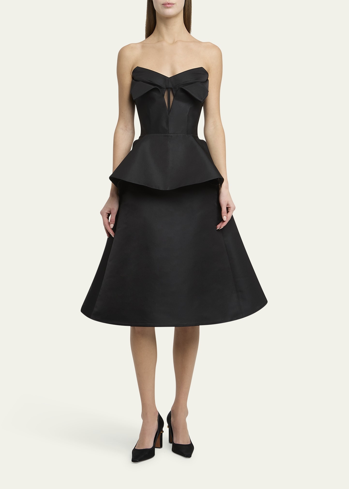 Strapless Peplum Bustier Top - 2