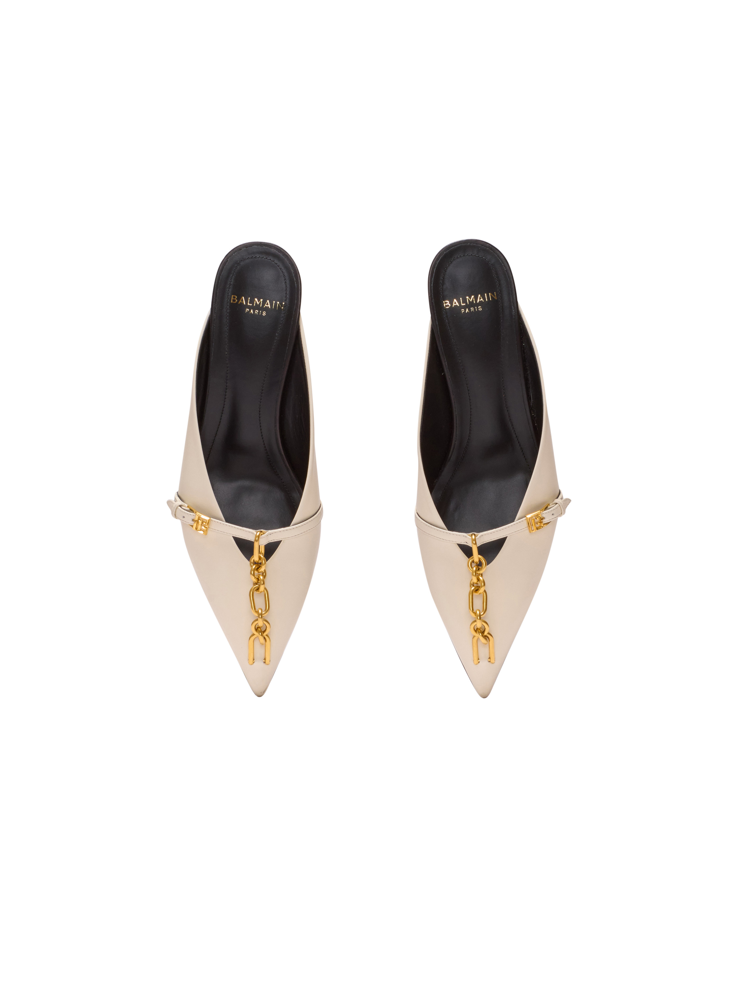 Sync leather mules with pointed toe - 3