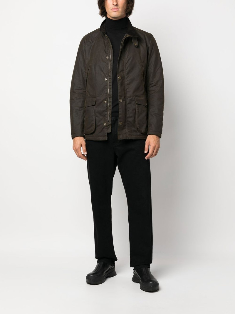 Barbour press-stud cotton jacket outlook