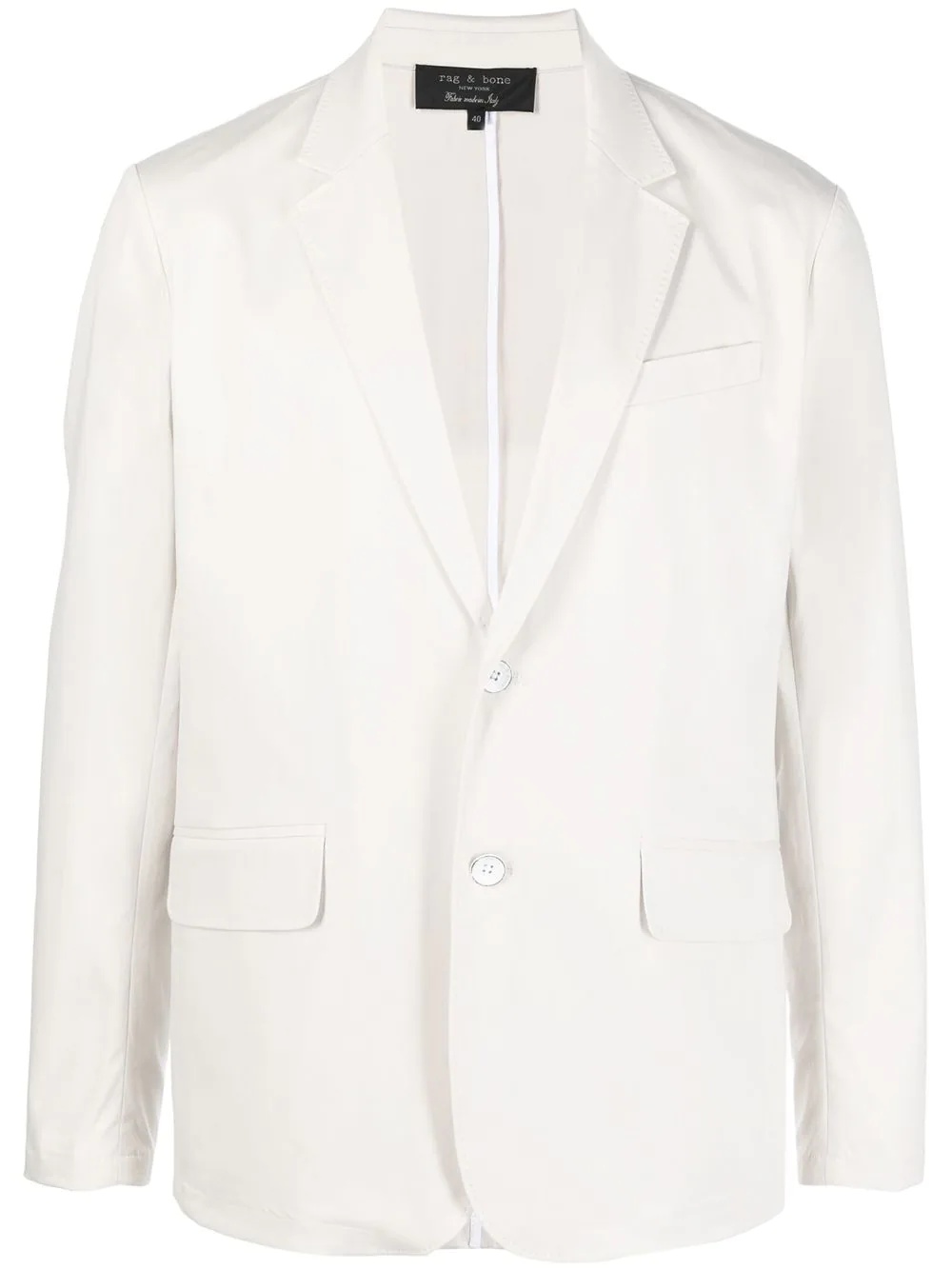 notched-lapel single-breasted blazer - 1