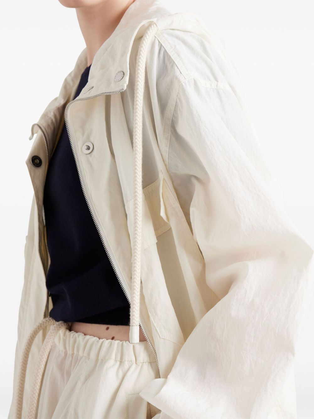 pongé blouson jacket - 5