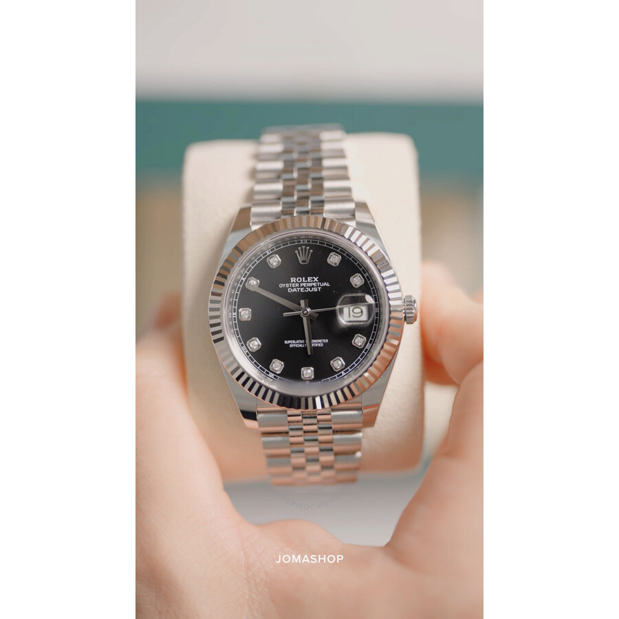 Rolex Datejust Black Diamond Dial Automatic Men's Jubilee Watch 126334BKDJ - 5