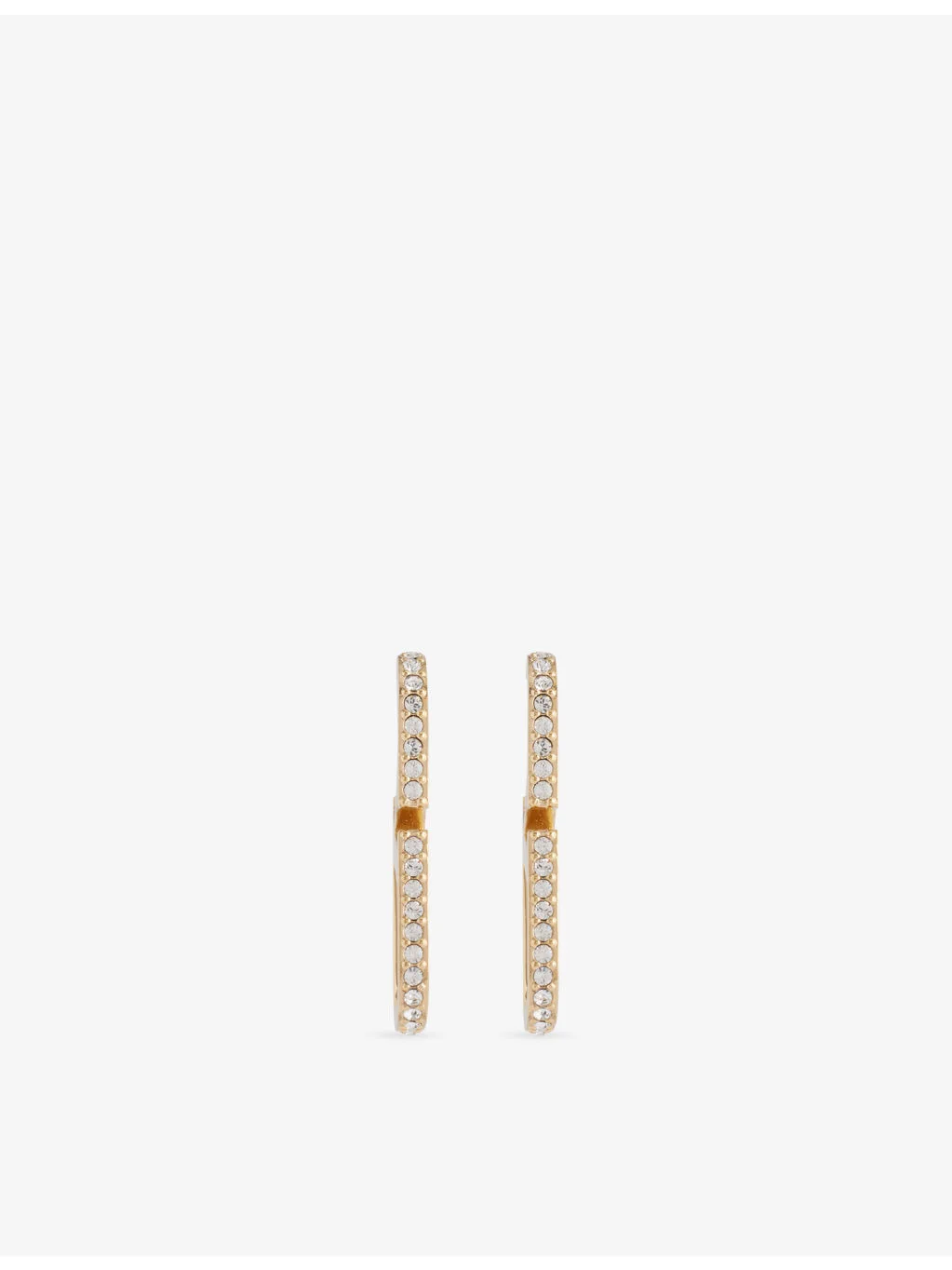 VLogo Signature Mini Oval Strass Earrings - 1