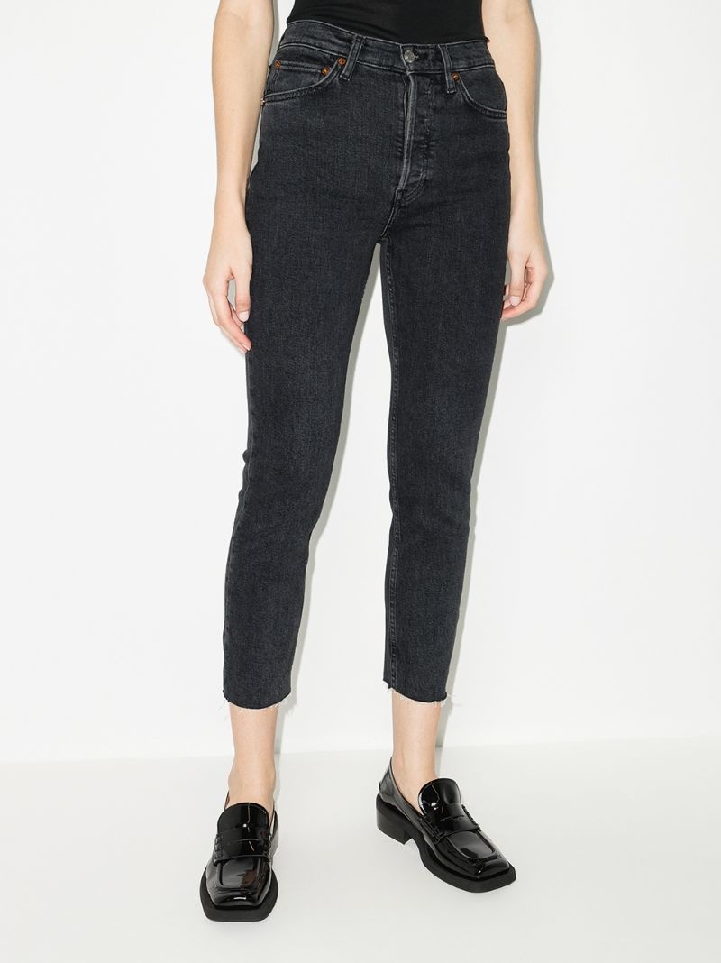 90s high-rise cropped jeans - 2