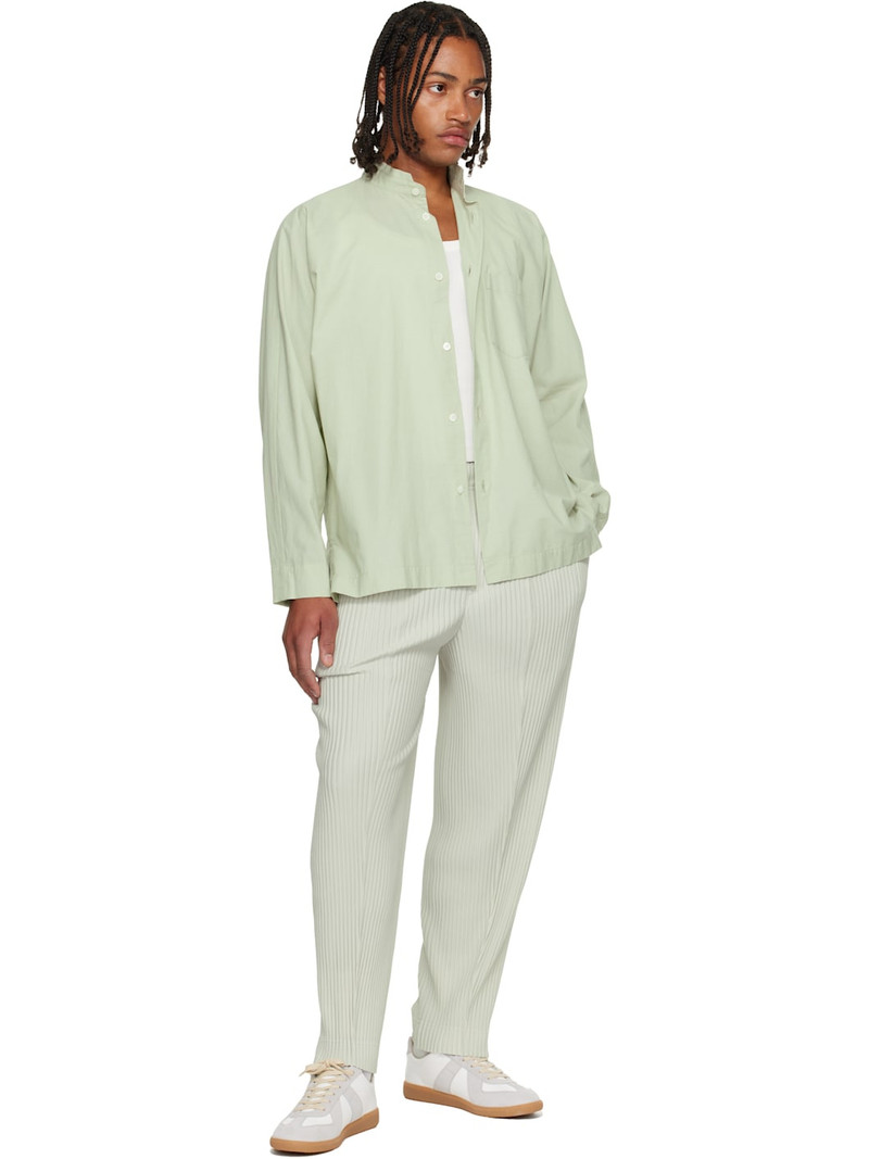 ISSEY MIYAKE Green Streamline Shirt outlook