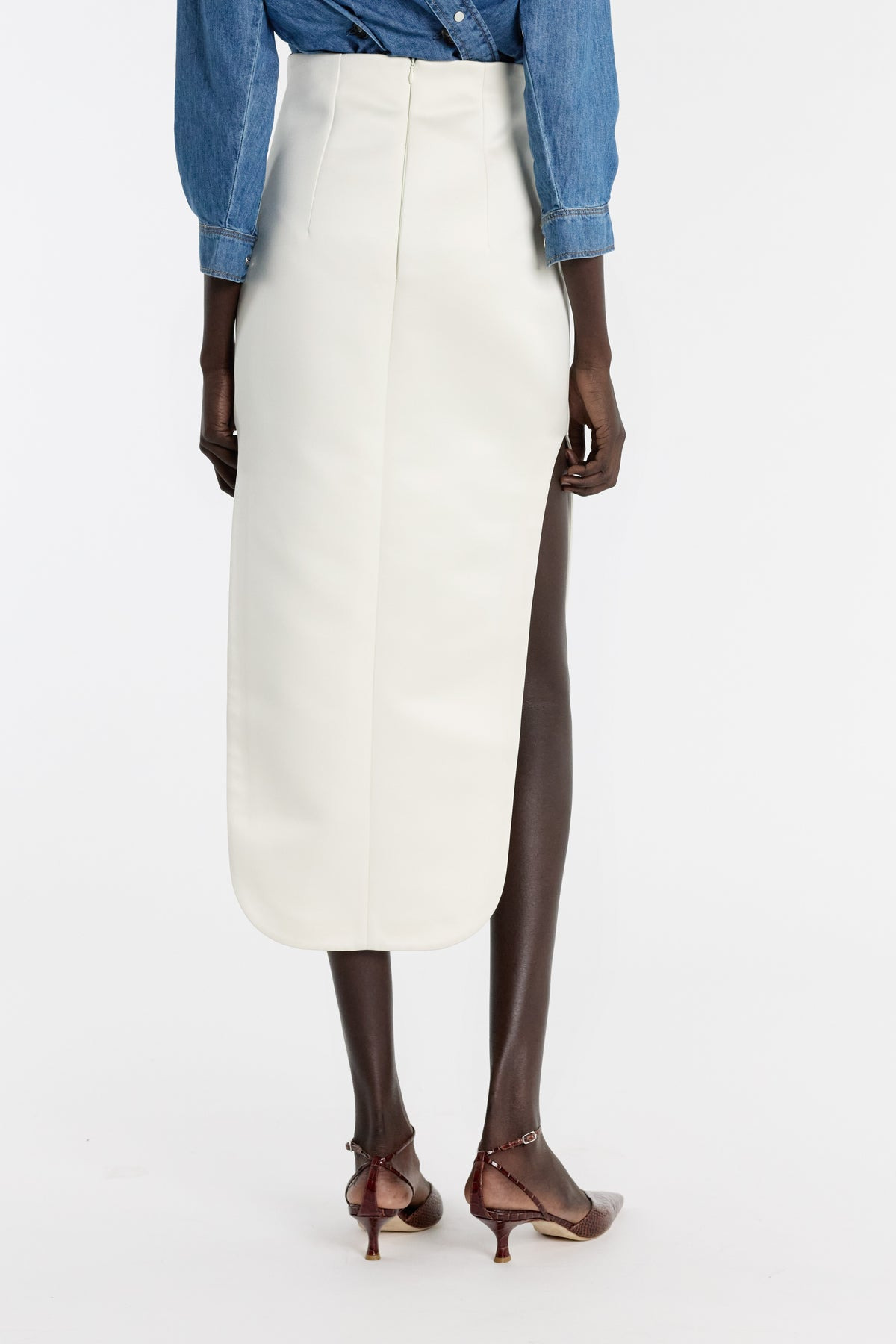 SLIT SKIRT IVORY - 4
