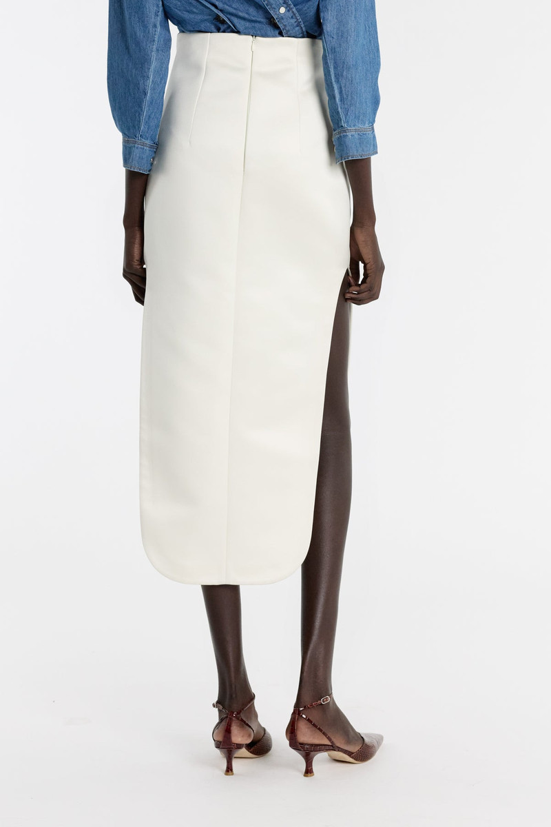 A.W.A.K.E. MODE SLIT SKIRT IVORY outlook