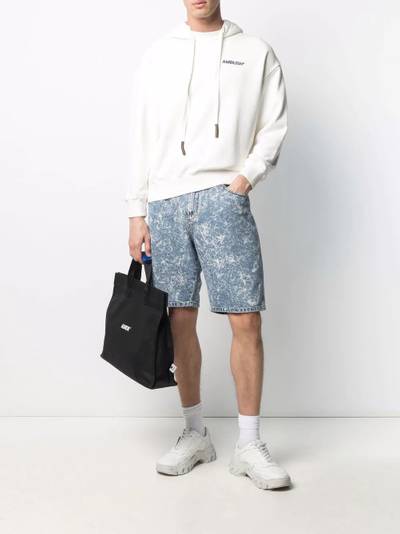 Ambush logo-print cotton hoodie outlook