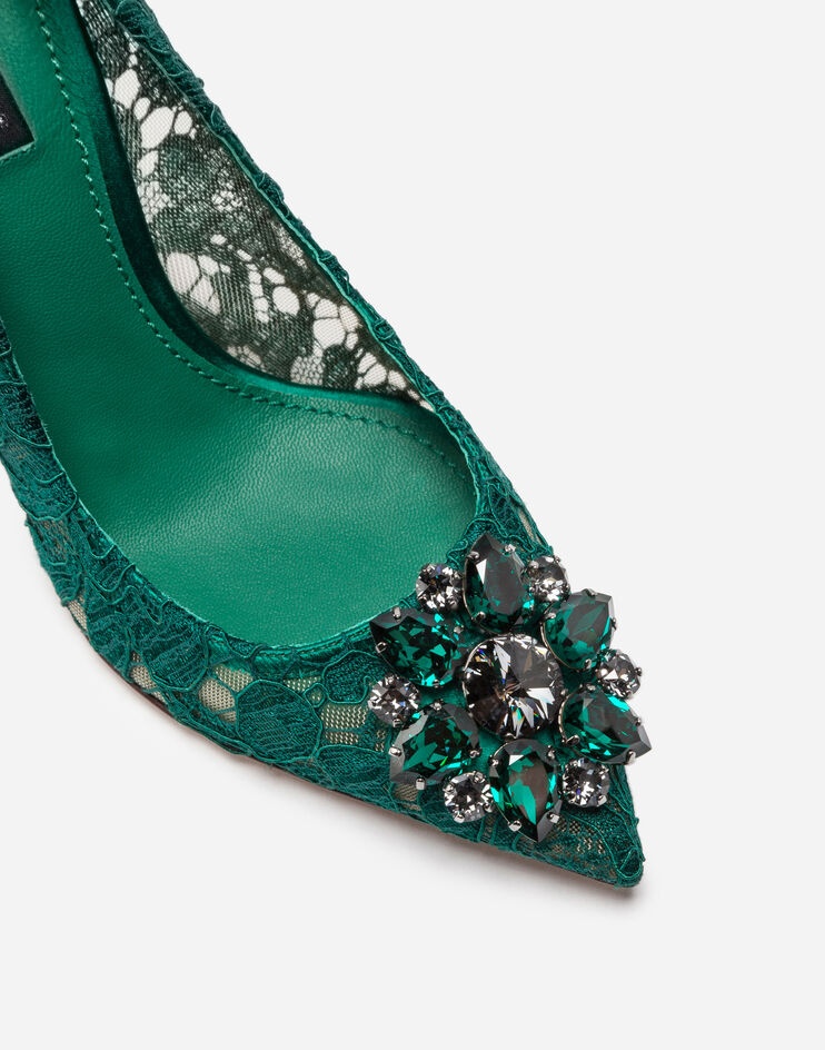 Pump in Taormina lace with crystals - 2