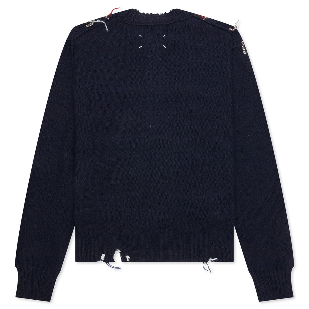 CREWNECK - NAVY/GREY/DARK GREEN - 2