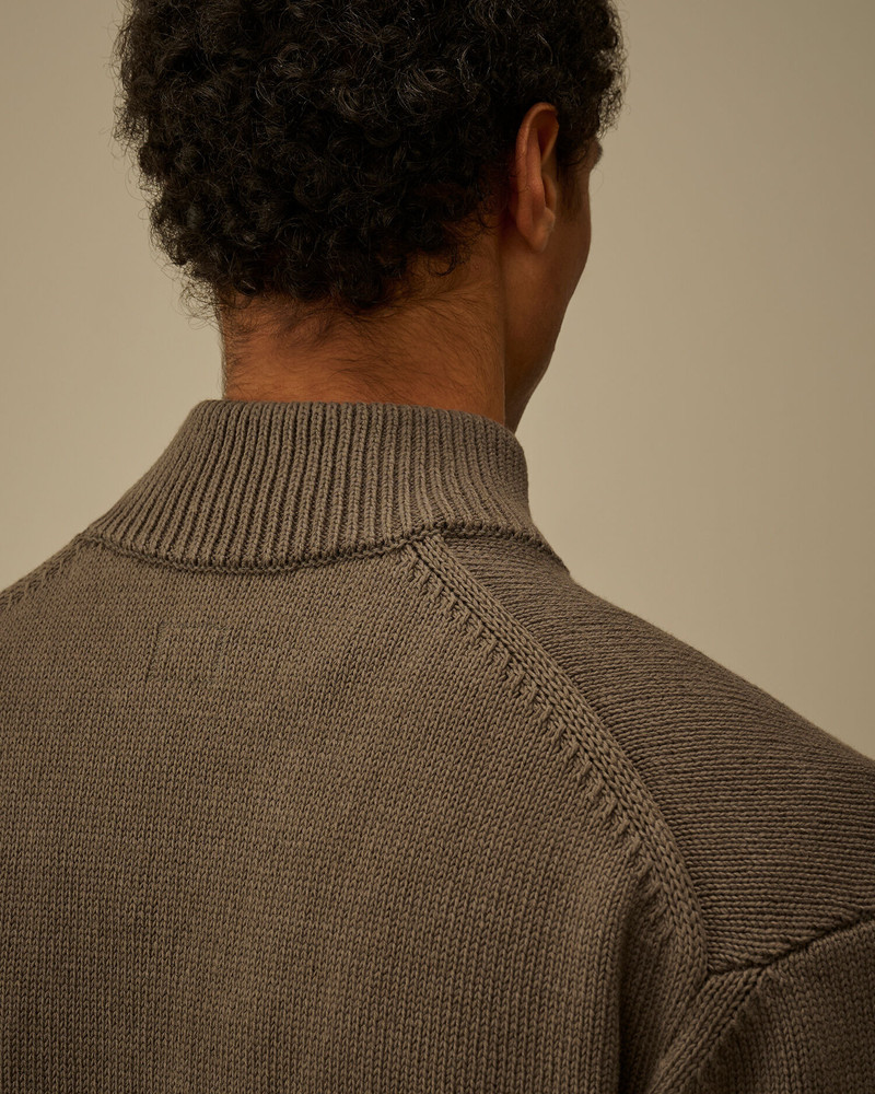 Cotton Mixed Zipped Cardigan 6