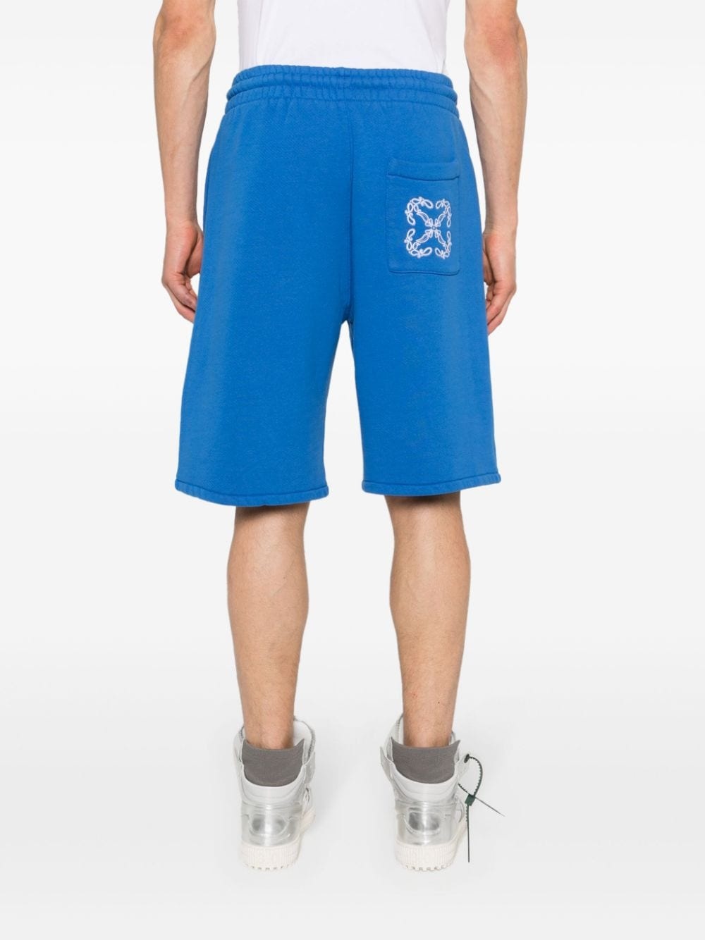 Bandana Arrows-embroidered shorts - 4