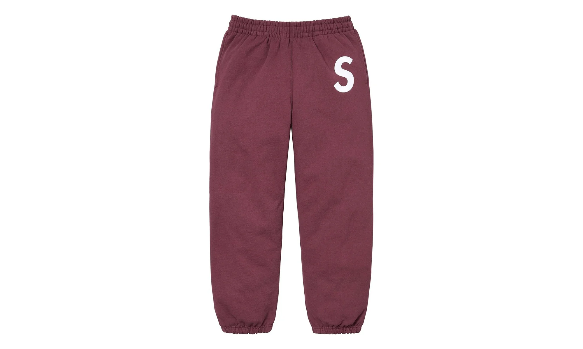 S Logo Sweatpant "FW24 - Maroon" SU26543 - 1