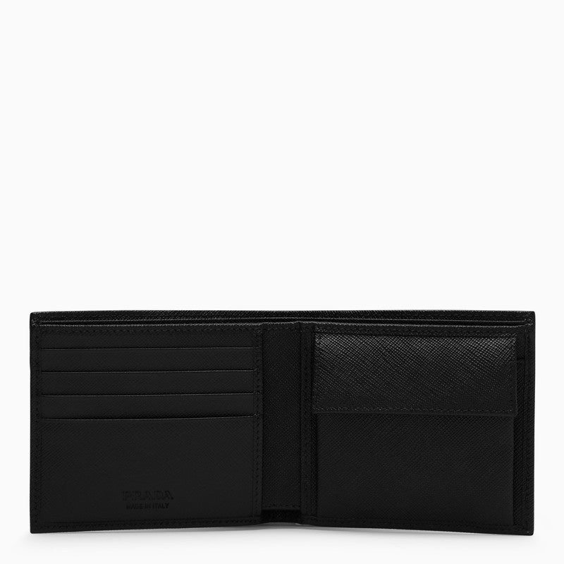 Prada Black Leather Wallet Men - 2