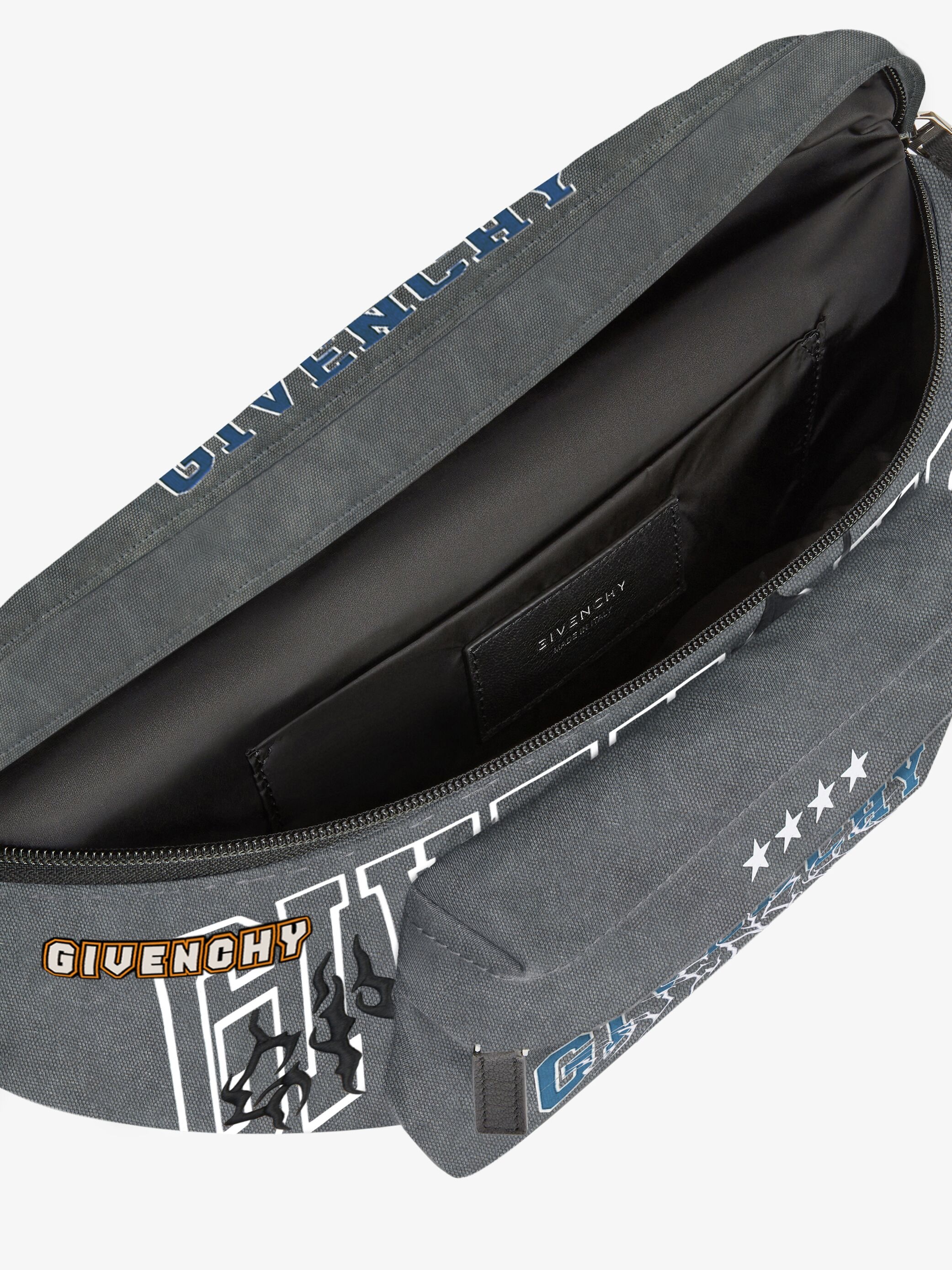 ESSENTIEL U BUM BAG IN EMBROIDERED NYLON - 5