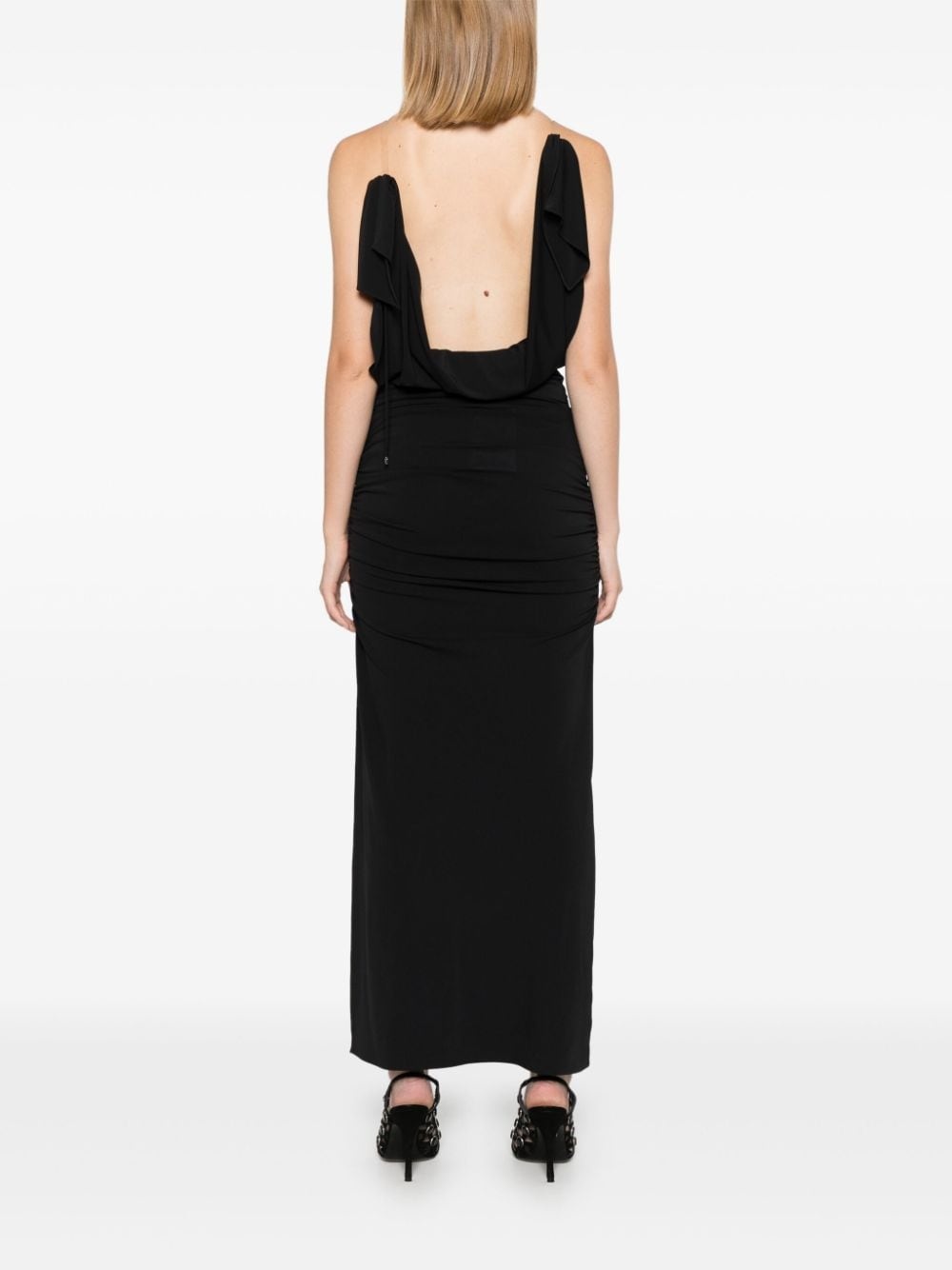 ruched maxi dress - 4