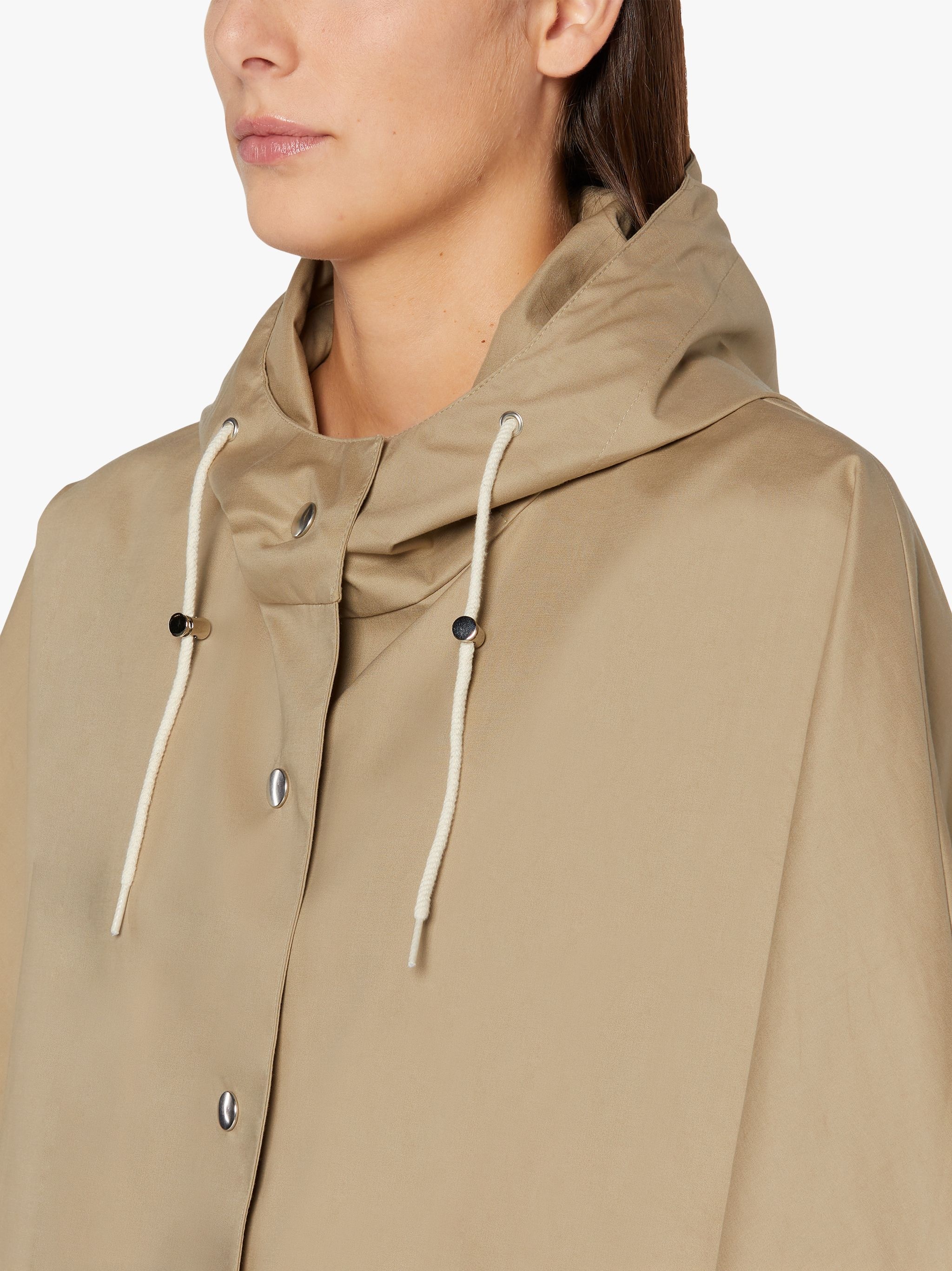 BONI FAWN RAINTEC COTTON HOODED PONCHO | LMC-010 - 5