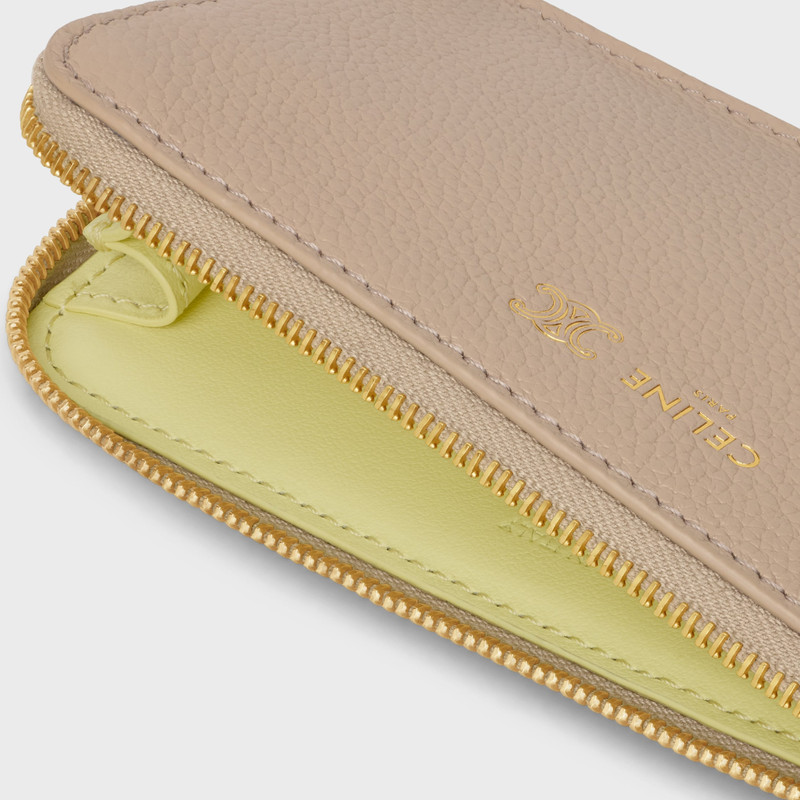 CELINE LONG ZIPPED CARD HOLDER IN SUPPLE GRAINED CALFSKIN outlook