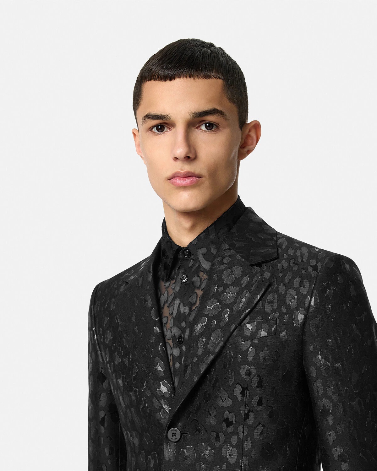 Leopard Jacquard Blazer - 3