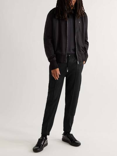 Givenchy Slim-Fit Logo-Jacquard Webbing-Trimmed Tech-Jersey Sweatpants outlook