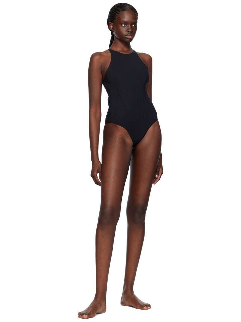 MUGLER Black Bonded Swimsuit outlook