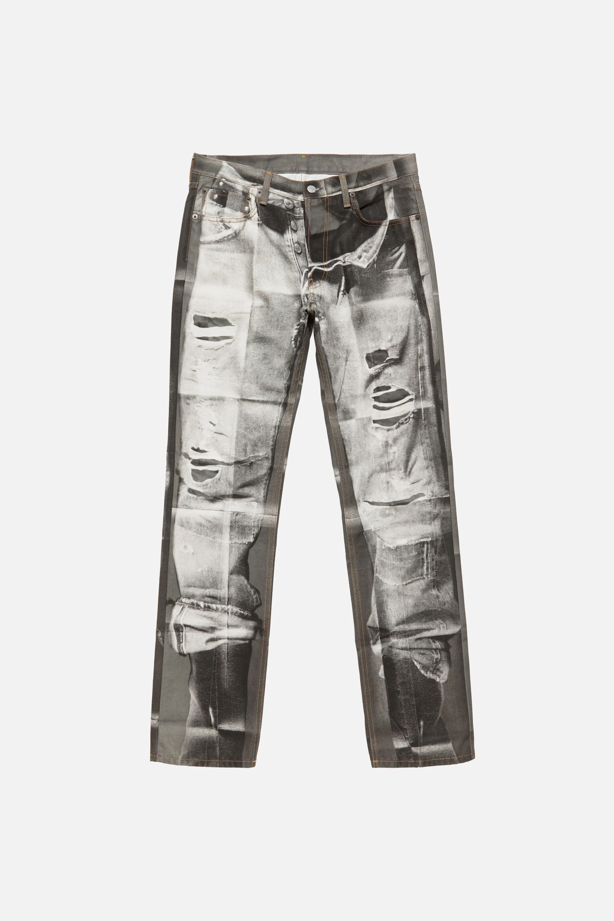 Trompe-l'œil jeans - 1996M - Black/white - 1