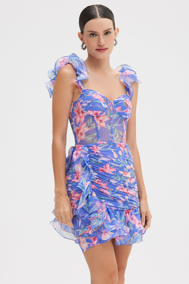 AMARYLLIS FLUTTER MINI DRESS 3