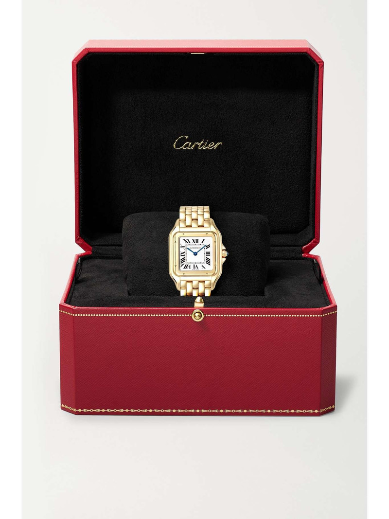 Panthère de Cartier Medium 31mm 18-karat gold watch White 7