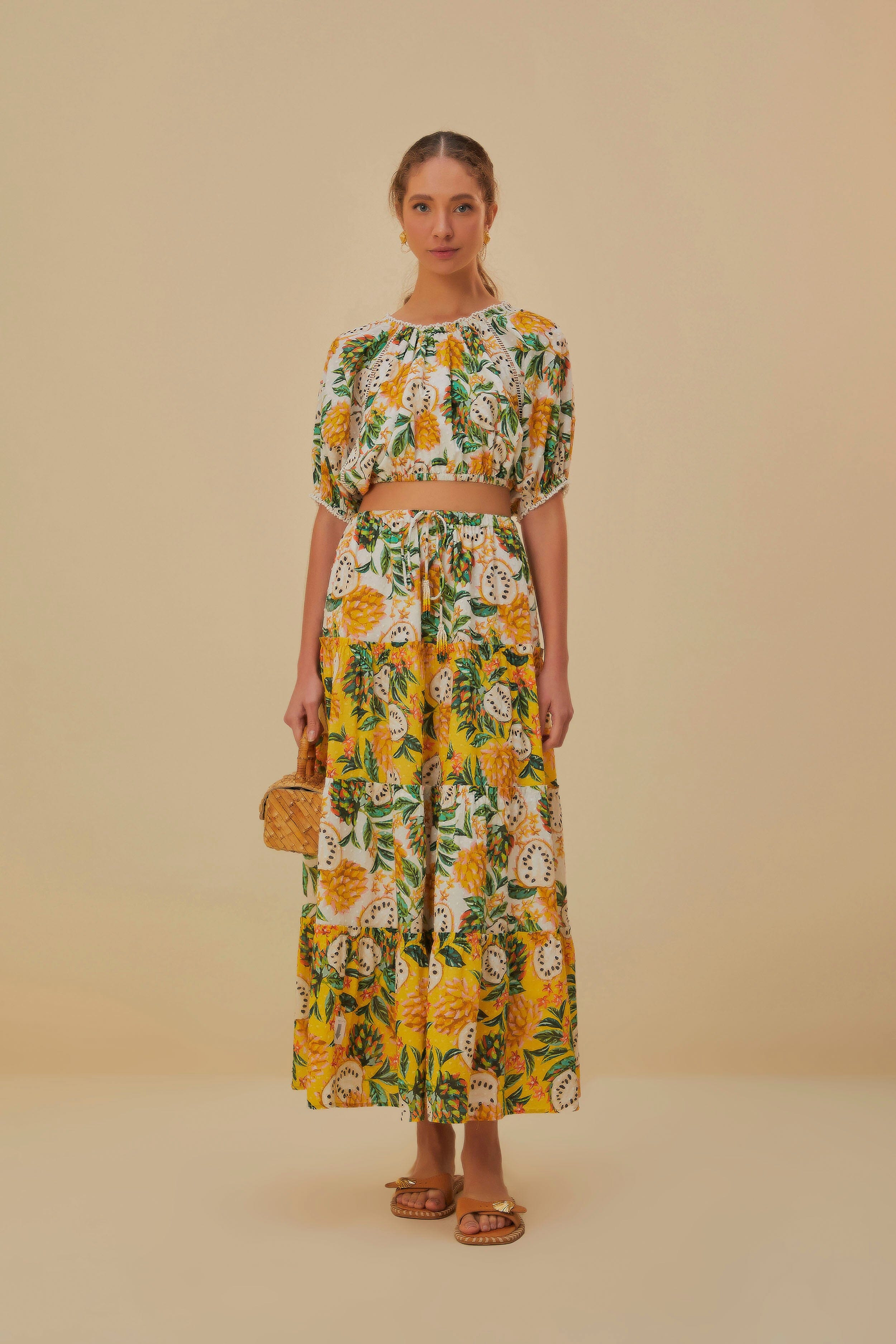 Mixed Biriba Maxi Skirt - 2