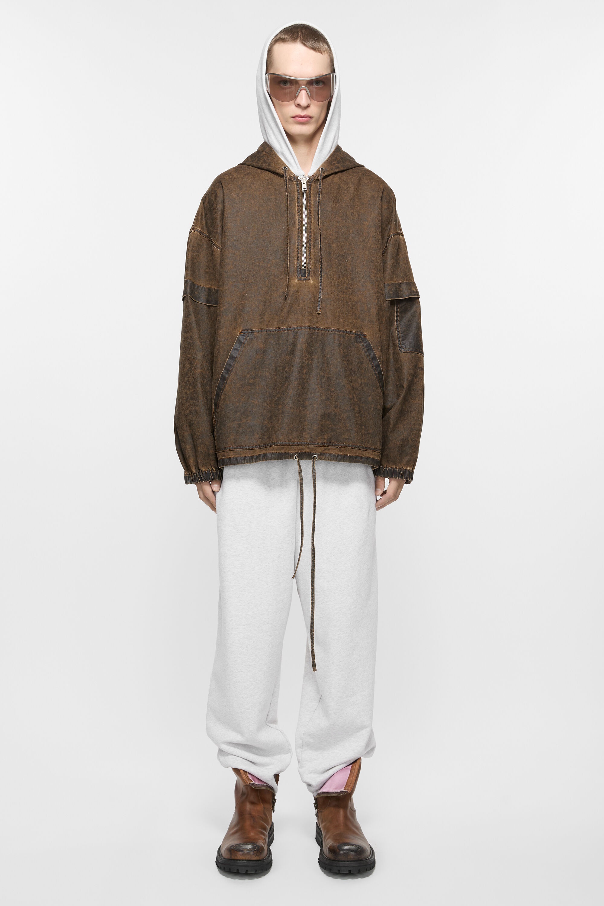 Cotton sweatpants - Pale Grey Melange - 2
