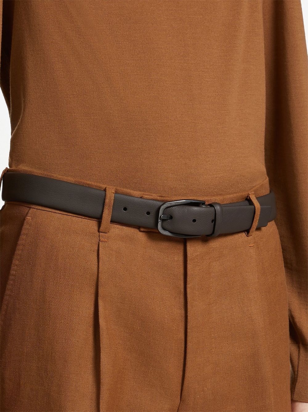 classic leather belt - 3