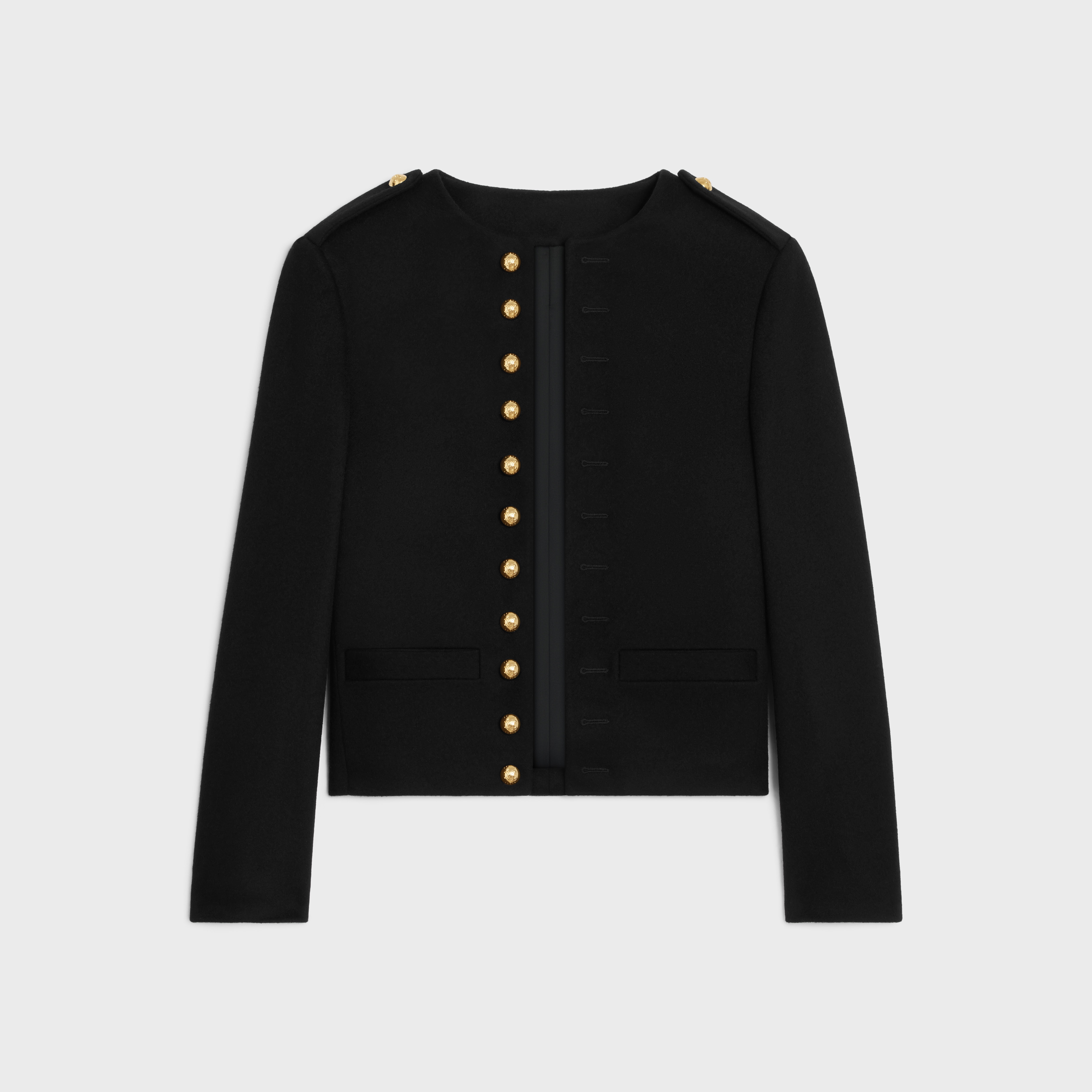 Military jacket in wool cloth - 1