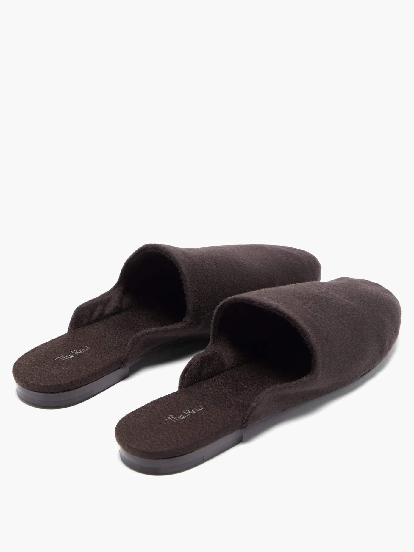 Granpa cashmere backless loafers - 5