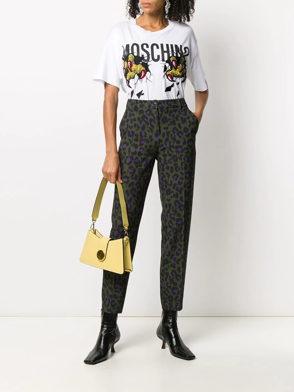 leopard print trousers - 2